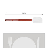rubber spatula, 16", commercial silicone