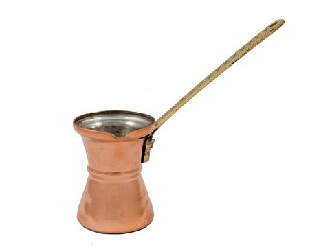 Greek coffee pot, copper,  hammered 6.75oz/200ml, #4