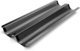 baguette baking pan, perforated