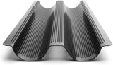baguette baking pan, perforated