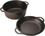 cast iron 5qt "Double Dutch Ovens" by Lodge, made in USA