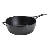 cast iron cookware, Lodge, Blacklock, deep skillet, 4 qt