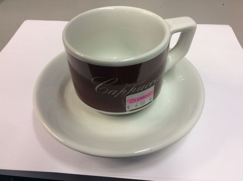 cappuccino cup & saucer, by ACF, made in Italy 