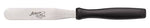 straight s/s spatulas, black plastic handle
