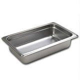 steam pans, 24 gauge s/s, anti-jam, 1/4th size