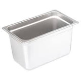 steam pans, 24 gauge s/s, anti-jam, 1/4th size
