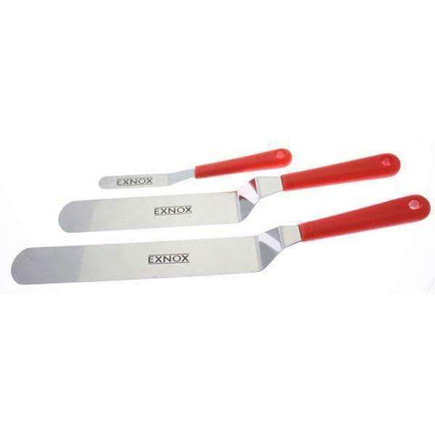 pastry spatulas, offset and flexible