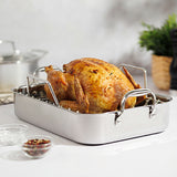 roast pan, XHD, s/s w/ rack