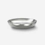 Seafood tray, s/s, 12" insulated & hammered