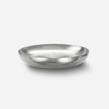 Seafood tray, s/s, 12" insulated & hammered