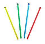 Plastic ball head muddlers, 6"  assorted