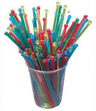 Plastic ball head muddlers, 6"  assorted