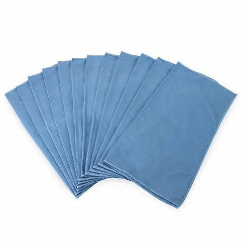 Microfibre glass polishing cloths