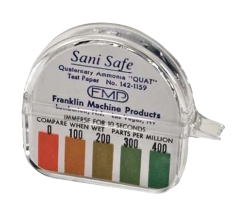 Sani Safe, Quaternary Ammonia test papers, "Quat"