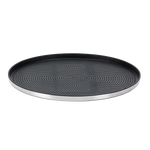 Serving tray, 14" diameter  stainless steel " Modern Edge"