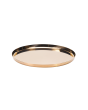 Serving tray, 9" diameter  Rose Gold s/s " Modern Edge"