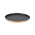Serving tray, 9" diameter  Rose Gold s/s " Modern Edge"