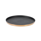 Serving tray, 9" diameter  Rose Gold s/s " Modern Edge"