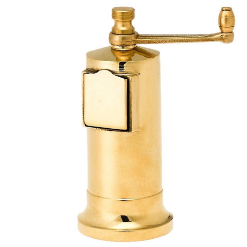 pepper mill, brass, 5" by Alexander, #006