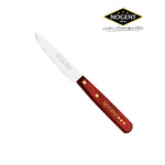 paring knife, reddish wood handle, made in France