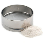 rim sieve, 8" diameter, s/s
