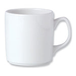 coffee mugs, white, 12oz by Steelite "CLEAR-OUT"