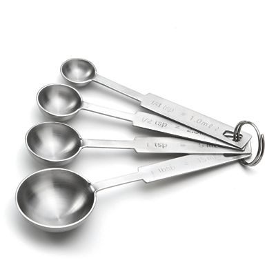 measuring spoons, 4pc set, s/s by Tablecraft