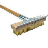 pizza oven brush, brass wire, 42" HD, made in USA