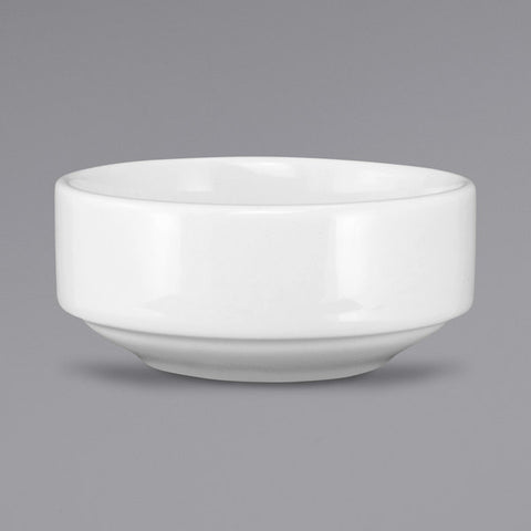 ramekins, ceramic, bright white, 3.5oz, stackable