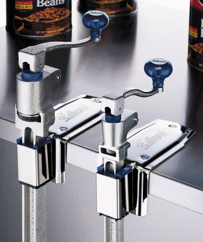 Can opener, Model 1  with new plated steel base (for cans up to 11” tall) “Old Reliable®”