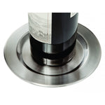 wine bottle coasters, brushed s/s by Franmara