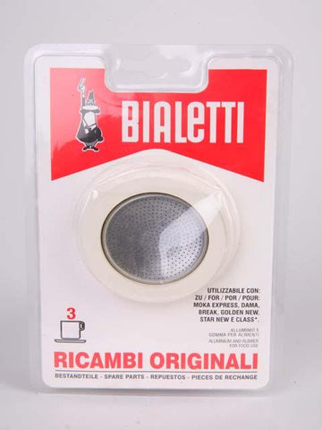 rubber espresso ring w/ filter for Musa s/s coffee makers
