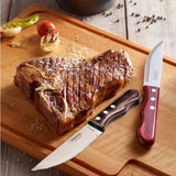 steak knives, Jumbo, by Tramontina, made in Brazil