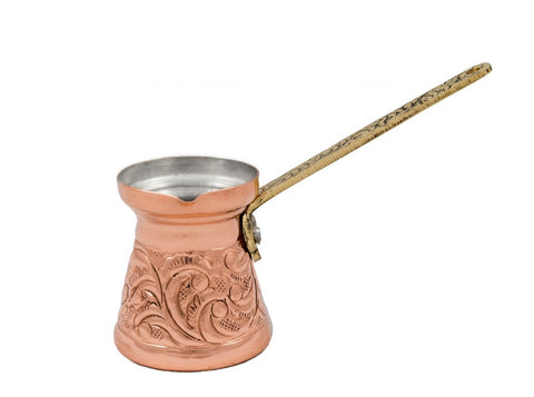 Greek coffee pot, copper, Elite 2.70oz/80ml