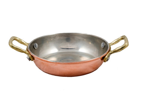 copper pan, tin lined