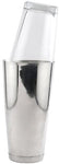 cocktail shaker set, w/ glass "Cheater", "Boston" style