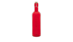 water bottle, swing top, red glass, made in Italy