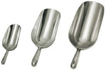 scoops, aluminum, round bottom