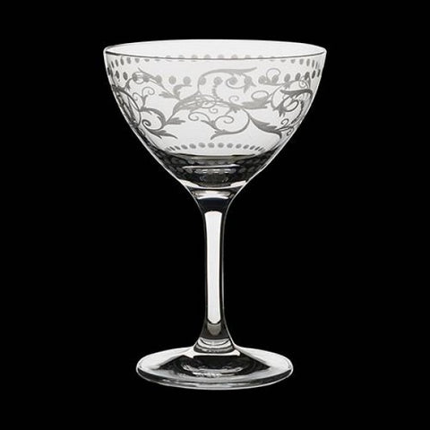 Martini / cocktail, 8oz, Vintage dots by Rona