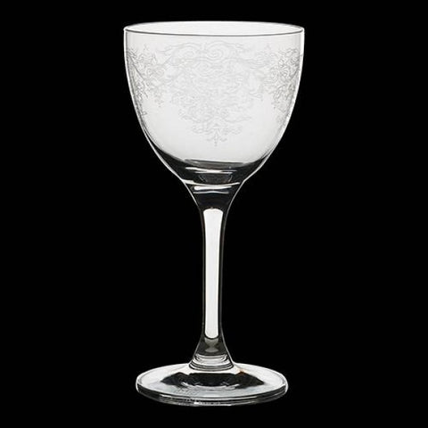 cocktail glass, 5.5oz, Nick & Nora, Vintage lace