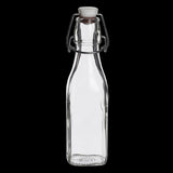 swing top square bottles, made in Italy