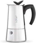 espresso maker, 6 cup, stovetop, s/s,  Musa by Bialetti