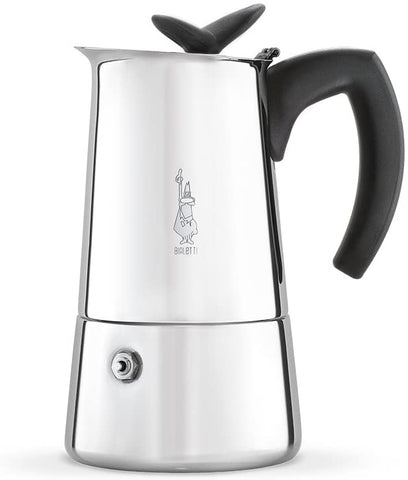 espresso maker, 4 cup, stovetop, s/s,  Musa by Bialetti