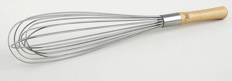 whip, 16", wood handle, heavy wire, French - Best Mfg