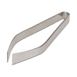 fish bone tweezers, s/s, angled, made in Japan