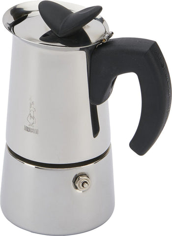 espresso maker, 2 cup, stovetop, s/s, Musa by Bialetti