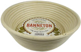 Banneton Angled Round Bread Proofing Basket - 1.5 Kg Dough, 10.25" diameter