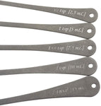measuring spoons, 5pc set, s/s by Bar Fly / Mercer