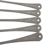 measuring spoons, 5pc set, s/s by Bar Fly / Mercer
