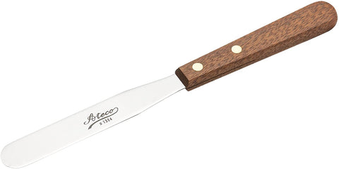 straight s/s spatulas, wood handle, made in Japan